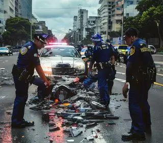 acidente com viatura da polícia