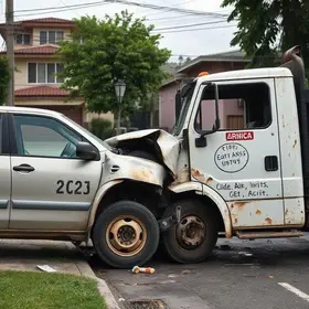 carro partido pela metade