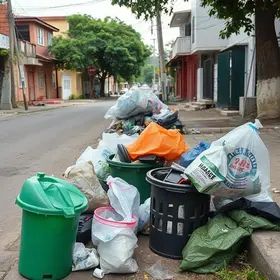 descarte irregular de lixo